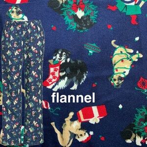 LANDSEND Women's Print Flannel Pajama Pants 100% COTTON FLANNEL with pockets!